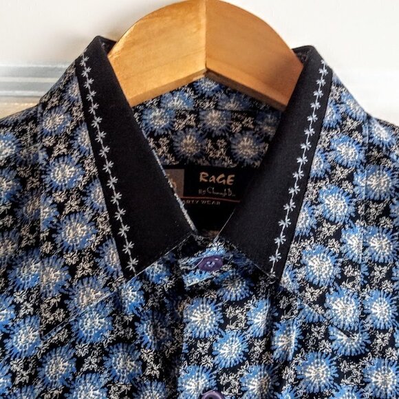 CD Rage Charagh Din Blue Long Sleeve Shirt - Picture 3 of 8